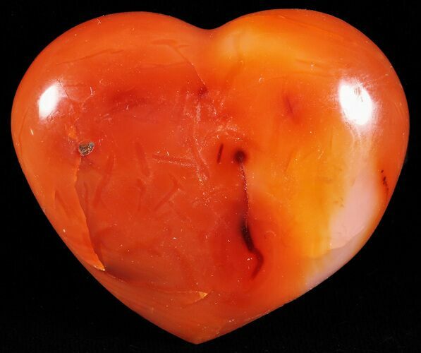 Colorful Carnelian Agate Heart #59572
